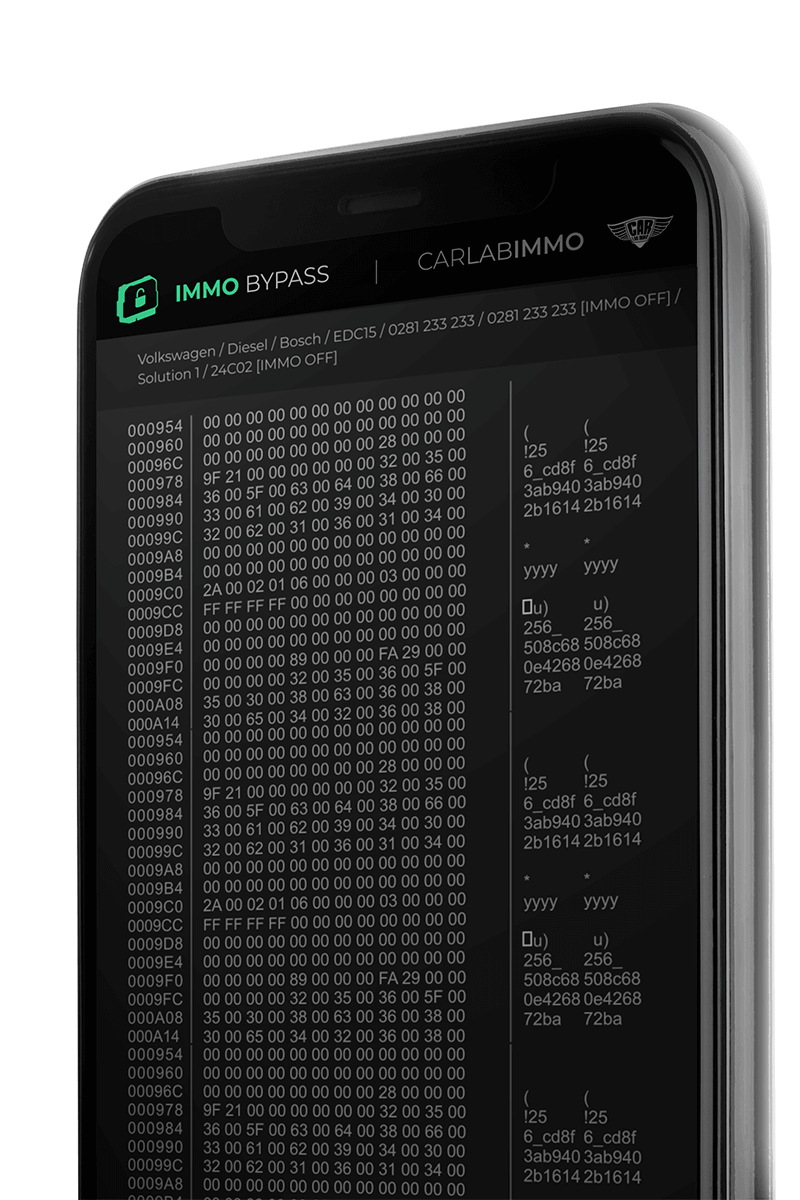 Immo OFF file in Immo Bypass on iOS