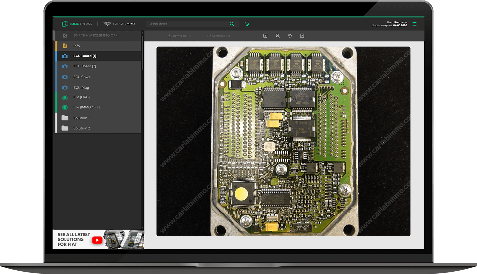 ECU board in Immo Bypass