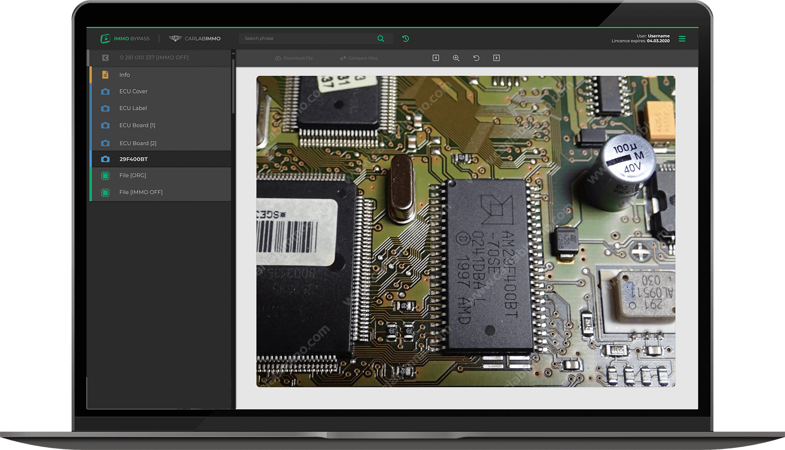 ECU board in Immo Bypass